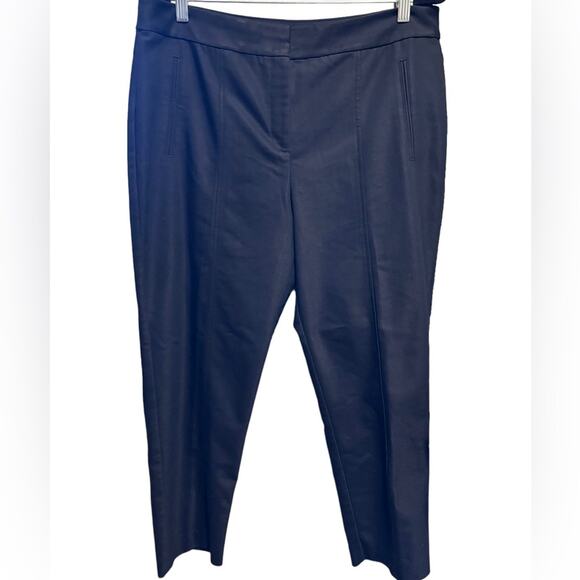 Chico’s So Slimming Pants Women’s Size 12 Black Ankle Seam Detailing High Rise - Picture 1 of 14